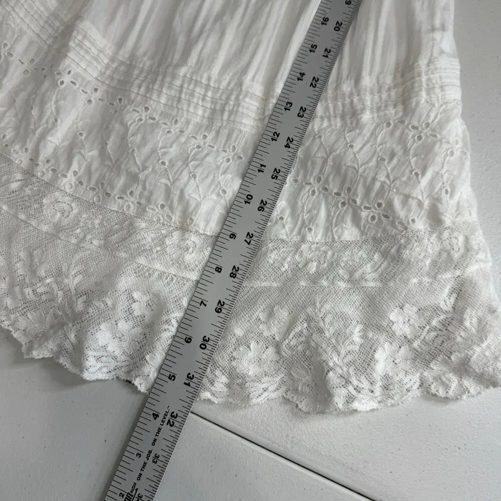 LoveShackFancy Womens Dress M White Lilium Dainty Cottagecore Feminine Bridal - Picture 8 of 13